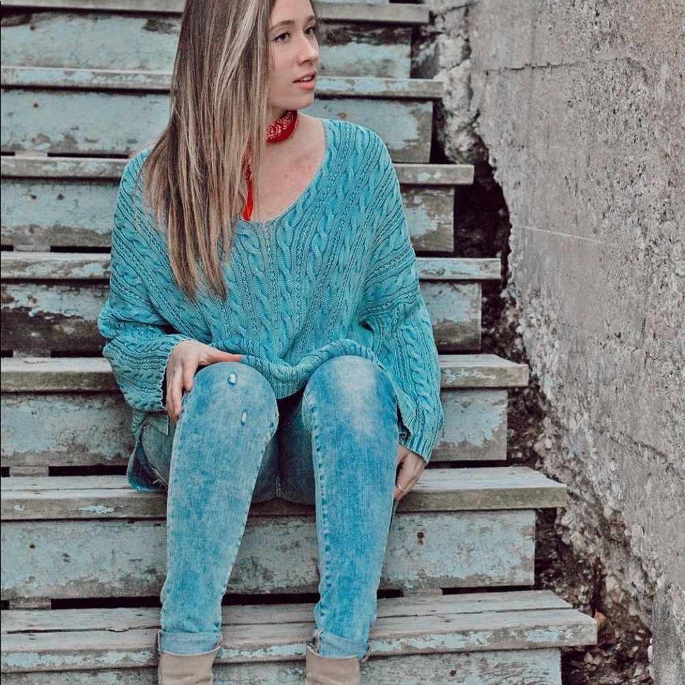 Oversized Cable Knit Sweater
